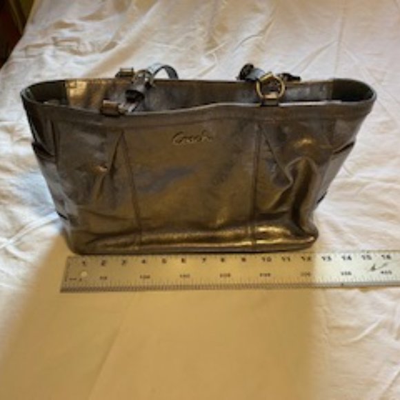 Coach Metallic Handbag - Picture 6 of 8